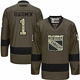 Glued New York Rangers #1 Eddie Giacomin Green Salute to Service NHL Jersey,baseball caps,new era cap wholesale,wholesale hats